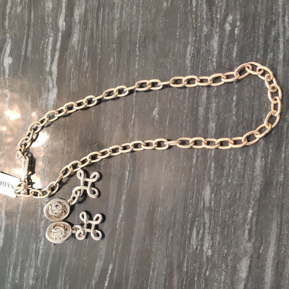CC Earrings with Nadri Link Necklace
